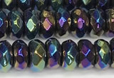 CRB5711 15 inches 5*8mm faceted rondelle AB-color gemstone beads