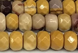 CRB5804 15 inches 4*6mm, 5*8mm faceted rondelle mookaite beads