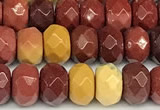 CRB5805 15 inches 4*6mm, 5*8mm, 6*10mm faceted rondelle mookaite beads