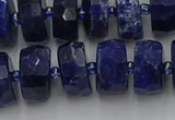 CRB583 15.5 inches 8*14mm faceted rondelle sodalite beads