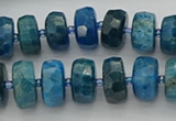 CRB591 15.5 inches 8*14mm faceted rondelle apatite beads