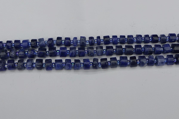 CRB638 15.5 inches 5*8mm tyre sodalite gemstone beads