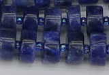 CRB640 15.5 inches 6*12mm tyre sodalite gemstone beads