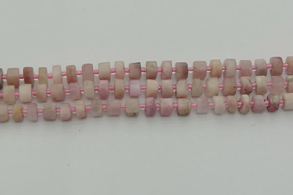 CRB651 15.5 inches 5*8mm tyre pink kunzite gemstone beads