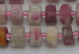 CRB658 15.5 inches 6*10mm tyre pink tourmaline gemstone beads