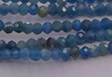 CRB700 15.5 inches 2*3mm faceted rondelle apatite gemstone beads