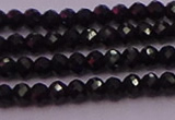 CRB705 15.5 inches 2*3mm faceted rondelle black spinel beads