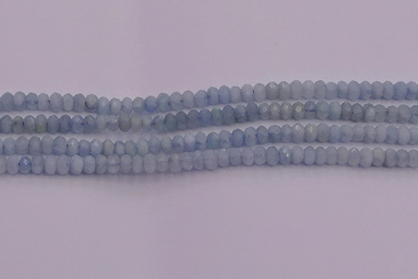 CRB710 15.5 inches 2.5*4mm faceted rondelle aquamarine beads