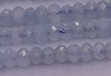 CRB711 15.5 inches 2.5*4mm faceted rondelle aquamarine beads