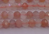 CRB715 15.5 inches 3*4mm faceted rondelle rainbow moonstone beads