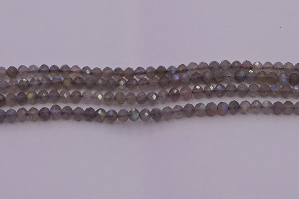 CRB719 15.5 inches 3*4mm faceted rondelle labradorite beads