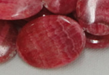 CRC09 16 inches 30*40mm oval rhodochrosite gemstone beads wholesale