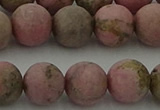 CRC1004 15.5 inches 12mm round matte rhodochrosite gemstone beads