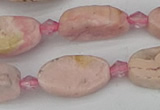 CRC1011 15.5 inches 8*16mm oval rhodochrosite gemstone beads