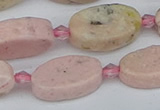 CRC1012 15.5 inches 10*18mm oval rhodochrosite gemstone beads