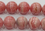 CRC102 15.5 inches 18mm round natural argentina rhodochrosite beads