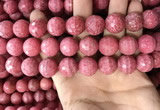 CRC1056 15.5 inches 15mm faceted round rhodochrosite beads