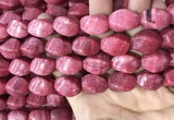 CRC1060 15.5 inches 13*18mm twisted rice rhodochrosite beads