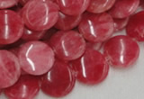 CRC11 16 inches 12mm coin rhodochrosite gemstone beads wholesale