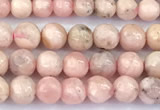 CRC1195 15 inches 4mm round rhodochrosite gemstone beads