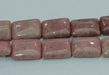 CRC206 16 inches 10*14mm rectangle rhodochrosite gemstone beads