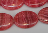 CRC27 15.5 inches 22*30mm oval dyed rhodochrosite gemstone beads