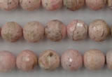 CRC456 15.5 inches 16mm faceted round Argentina rhodochrosite beads