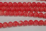 CRC501 15.5 inches 6mm round synthetic rhodochrosite beads