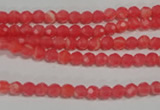 CRC510 15.5 inches 4mm faceted round synthetic rhodochrosite beads