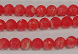 CRC512 15.5 inches 8mm faceted round synthetic rhodochrosite beads