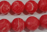 CRC516 15.5 inches 16mm faceted round synthetic rhodochrosite beads