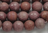 CRC60 15.5 inches 12mm faceted round rhodochrosite gemstone beads