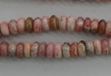 CRC751 15.5 inches 3*5mm rondelle rhodochrosite beads wholesale