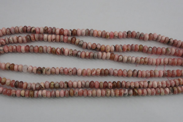 CRC752 15.5 inches 4*6mm rondelle rhodochrosite beads wholesale