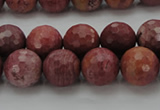 CRC804 15.5 inches 12mm faceted round Brazilian rhodochrosite beads