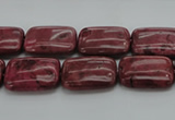 CRC822 15.5 inches 12*16mm rectangle Brazilian rhodochrosite beads