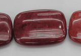 CRC827 15.5 inches 30*40mm rectangle Brazilian rhodochrosite beads