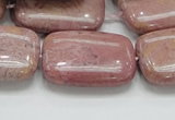 CRC83 15.5 inches 22*30mm rectangle rhodochrosite gemstone beads