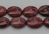 CRC834 15.5 inches 15*20mm oval Brazilian rhodochrosite beads