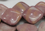 CRC86 15.5 inches 25*25mm diamond rhodochrosite gemstone beads