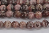 CRC901 15.5 inches 6mm round natural rhodochrosite beads