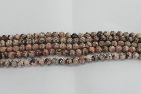 CRC902 15.5 inches 7mm round natural rhodochrosite beads