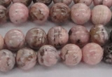 CRC903 15.5 inches 8mm round natural rhodochrosite beads