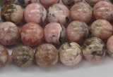 CRC904 15.5 inches 9mm round natural rhodochrosite beads