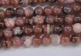 CRC912 15.5 inches 5mm round natural rhodochrosite beads