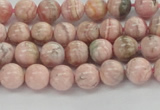 CRC921 15.5 inches 6mm round natural rhodochrosite beads