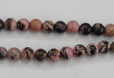 CRD01 15.5 inches 6mm round natural rhodonite gemstone beads