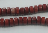 CRE05 16 inches 5*8mm rondelle natural red jasper beads wholesale