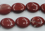 CRE11 16 inches 13*18mm oval natural red jasper beads wholesale