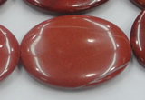 CRE14 16 inches 30*40mm oval natural red jasper beads wholesale